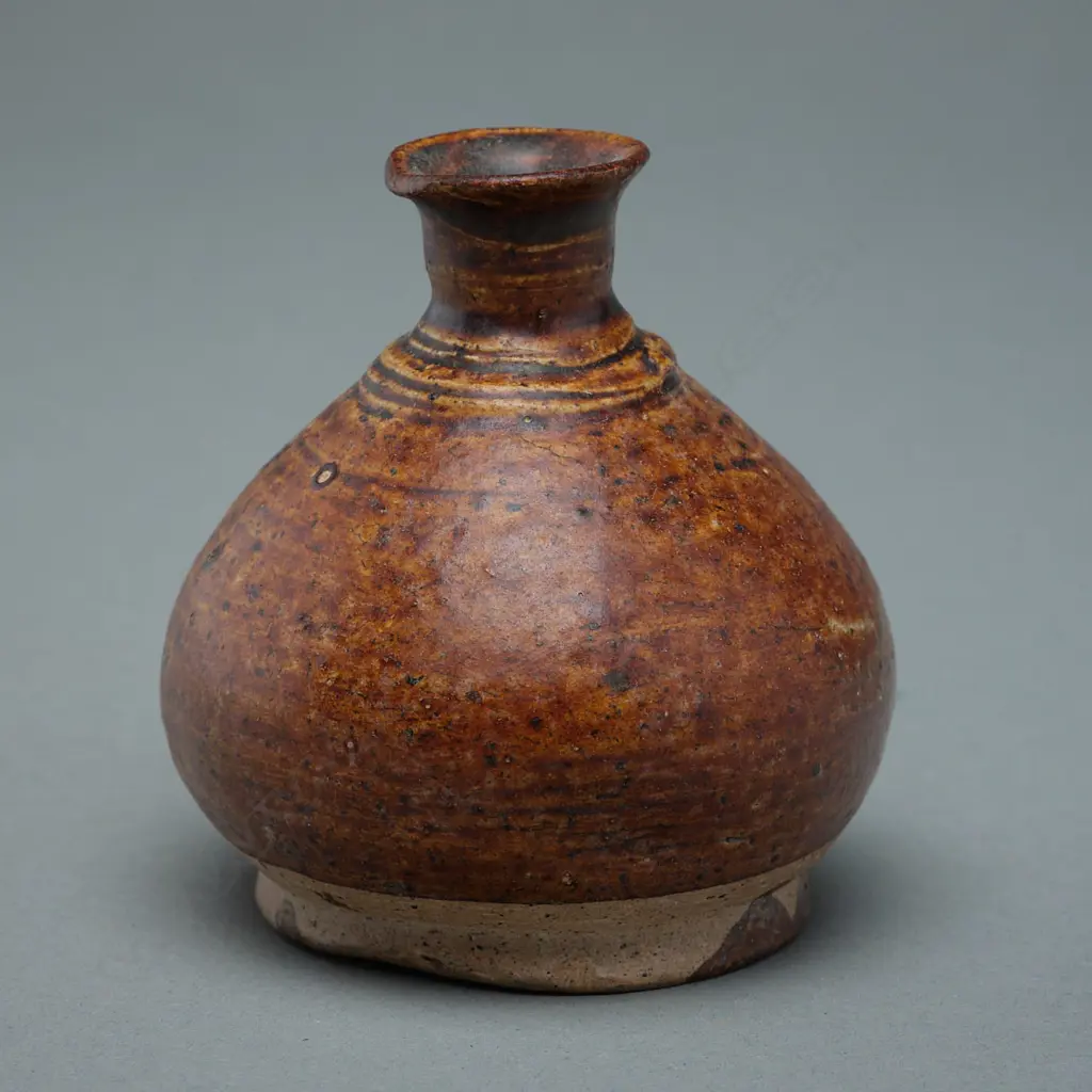 Stoneware bottle – Sawankhalok - c.15thC, Image 1++